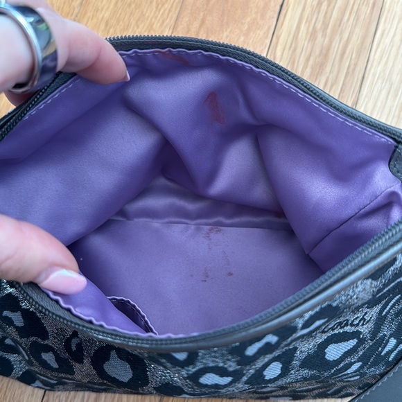 Coach Patterned Leather Trim Y2K Bag - Picture 7 of 8